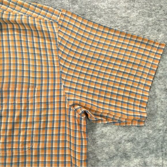 Wrangler Riatta Mens Multicolored Tartan Plaid Short Sleeve Button Down Shirt - Picture 5 of 10